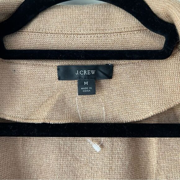NEW J .Crew Cecile Relaxed Button Front Wool Sweater Blazer in Camel - Picture 7 of 8